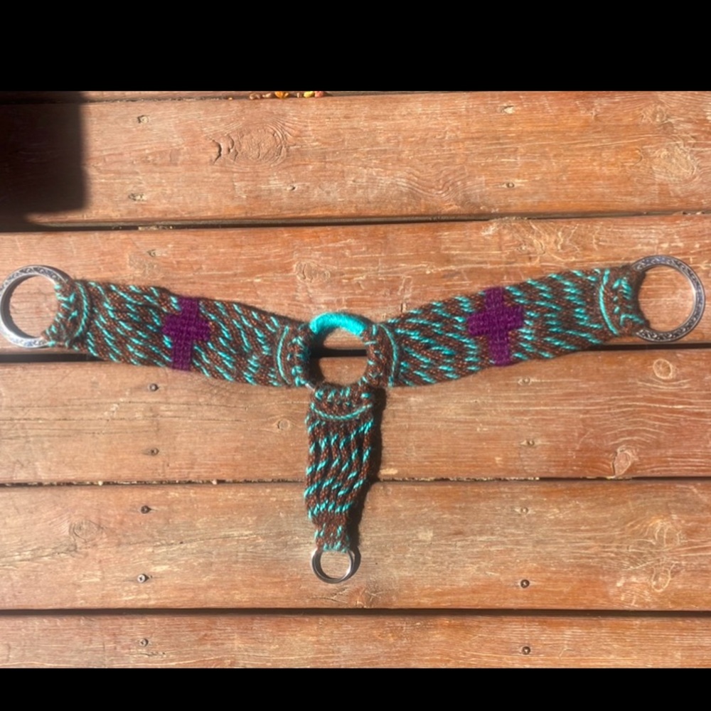 100% handmade Mohair breast collar